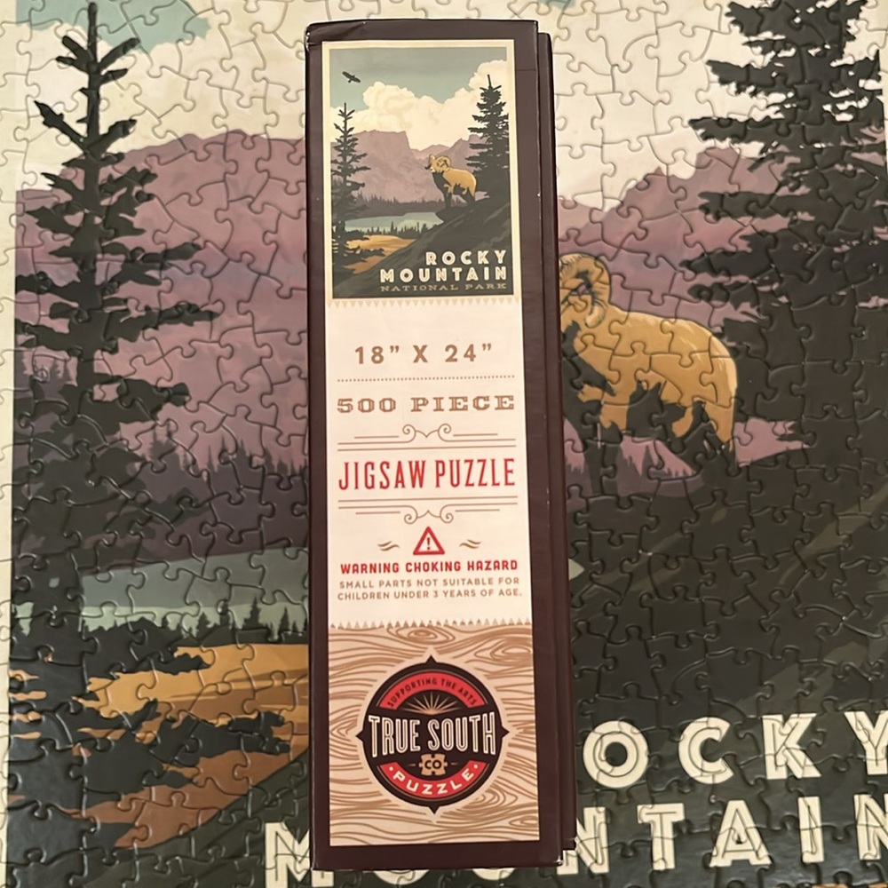 EUC Rocky Mountain National Park 500 Pieces Puzzle, True South Co. - Picture 6 of 7